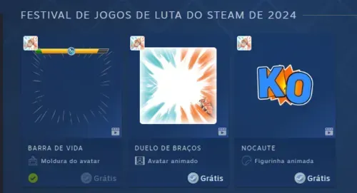 Avatar Animado Grtis - Festival De Jogos De Luta Do Steam De 2024